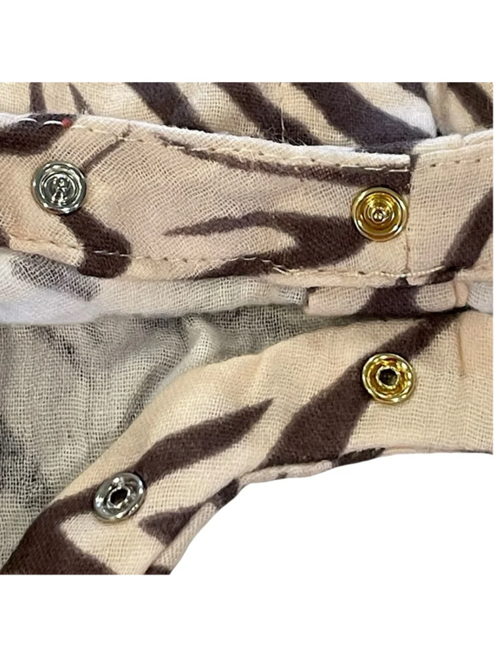 Jessica Simpson Girls Size 12 Month Zebra Print One Piece Romper Coverall NWT